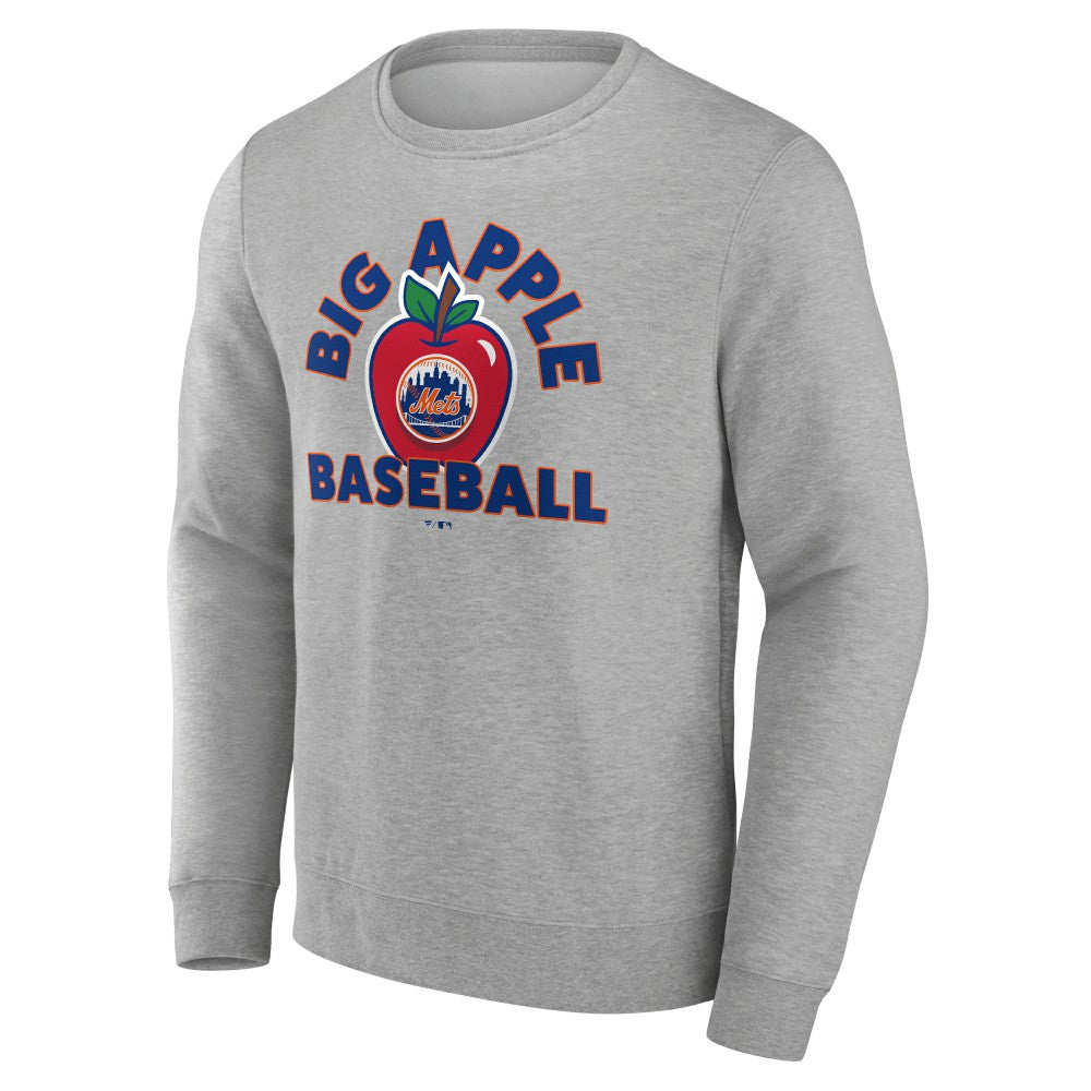 New York Mets Big Apple Baseball Pullover Sweatshirt - MLB Pullover