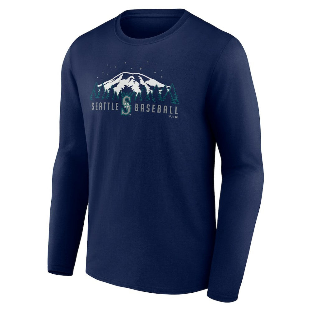 Seattle Mariners Mountains Long Sleeve T-Shirt - MLB T-shirts