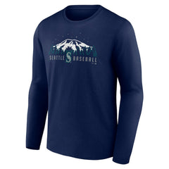 Seattle Mariners Mountains Long Sleeve T-Shirt - MLB T-shirts
