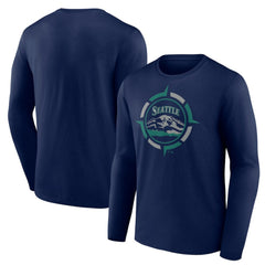 Seattle Mariners Compass Long Sleeve T-Shirt - MLB T-shirts