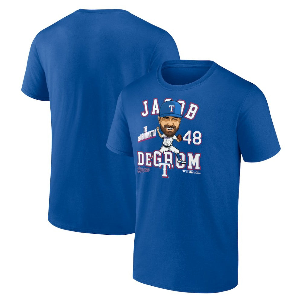 Jacob deGrom Texas Rangers Caricature T-Shirt - MLB T-shirts