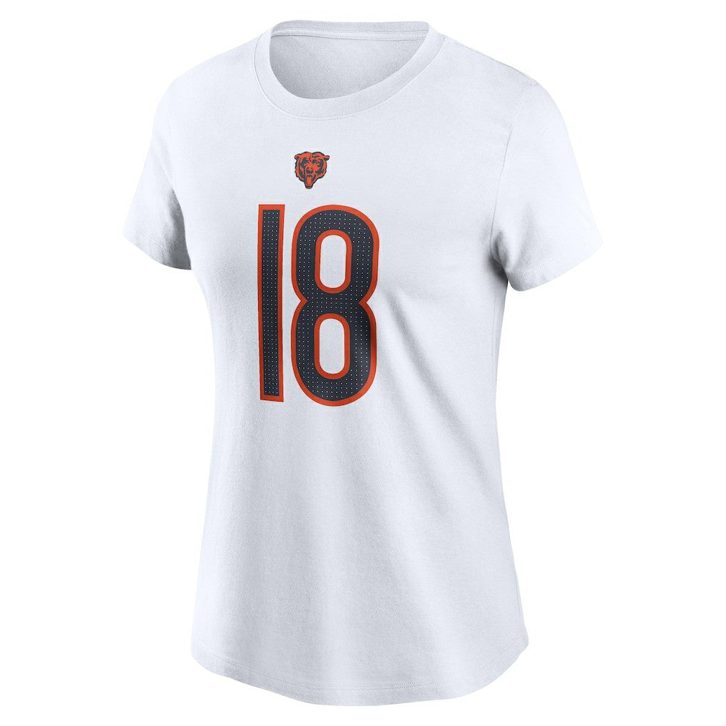 Chicago Bears Caleb Williams  Women's Name & Number T-Shirt | NFL Hot