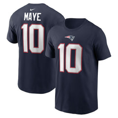 New England Patriots Drake Maye  Youth Fuse Name & Number T-Shirt | NFL Near me