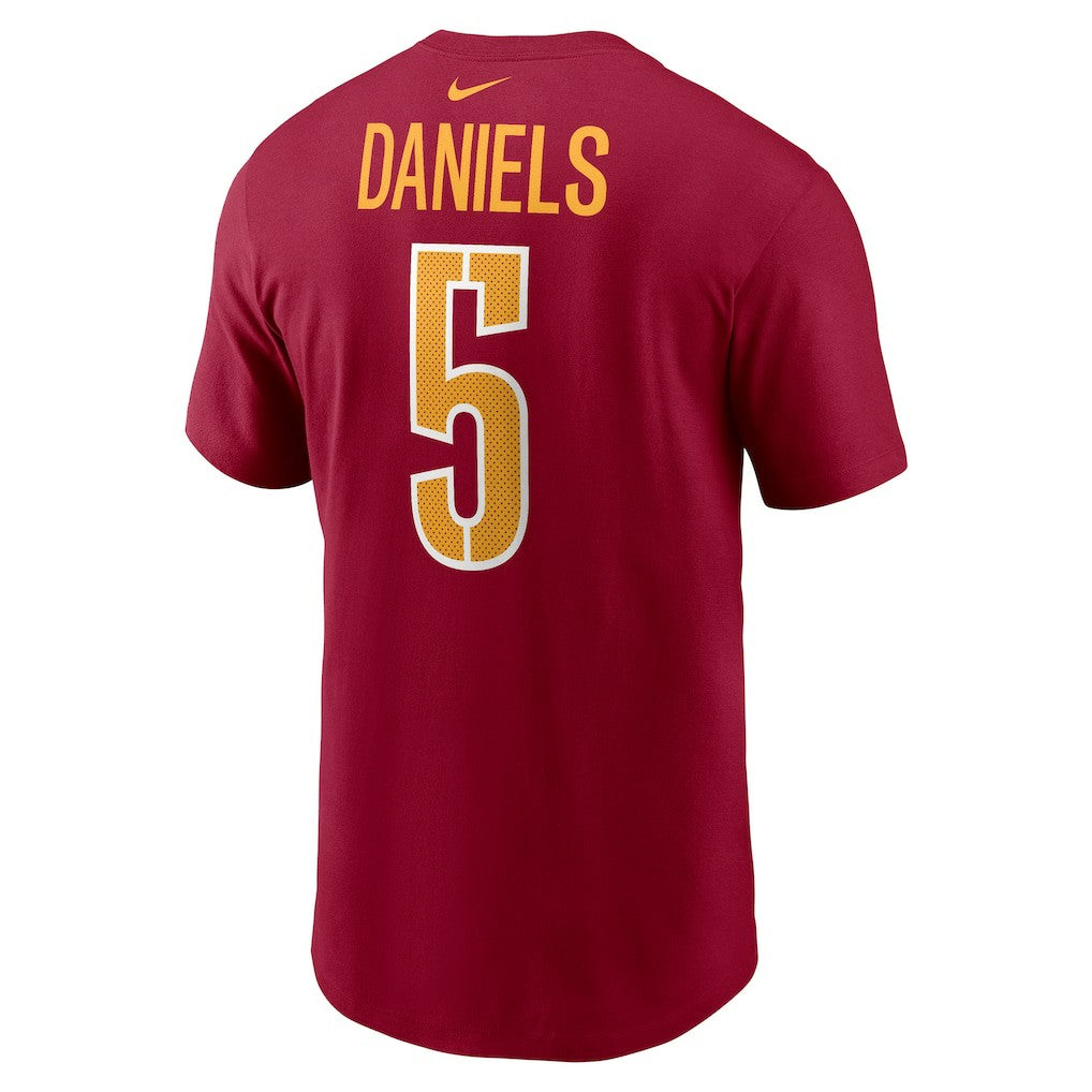 Washington Commanders Jayden Daniels  Youth Fuse Name & Number T-Shirt | NFL US