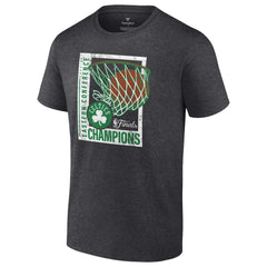 Heather Charcoal Boston Celtics 2024 Eastern Conference Champions Full Court Trap T-Shirt | NBA