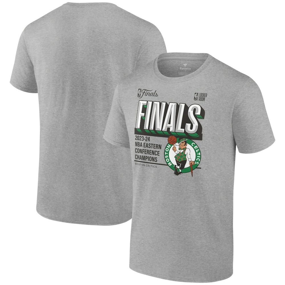 Steel Boston Celtics 2024 Eastern Conference Champions Locker Room Post Up Move T-Shirt | NBA