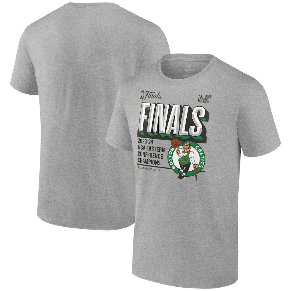 Steel Boston Celtics 2024 Eastern Conference Champions Locker Room Post Up Move T-Shirt | NBA
