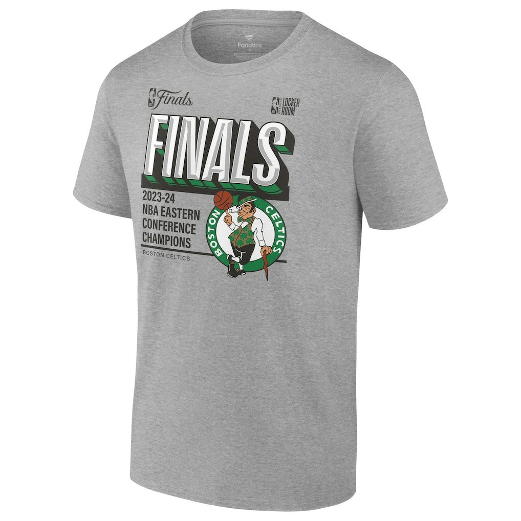 Steel Boston Celtics 2024 Eastern Conference Champions Locker Room Post Up Move T-Shirt | NBA