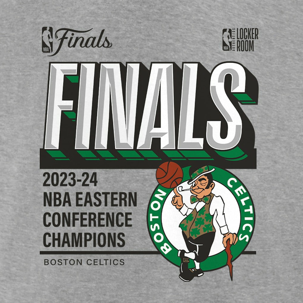 Steel Boston Celtics 2024 Eastern Conference Champions Locker Room Post Up Move T-Shirt | NBA
