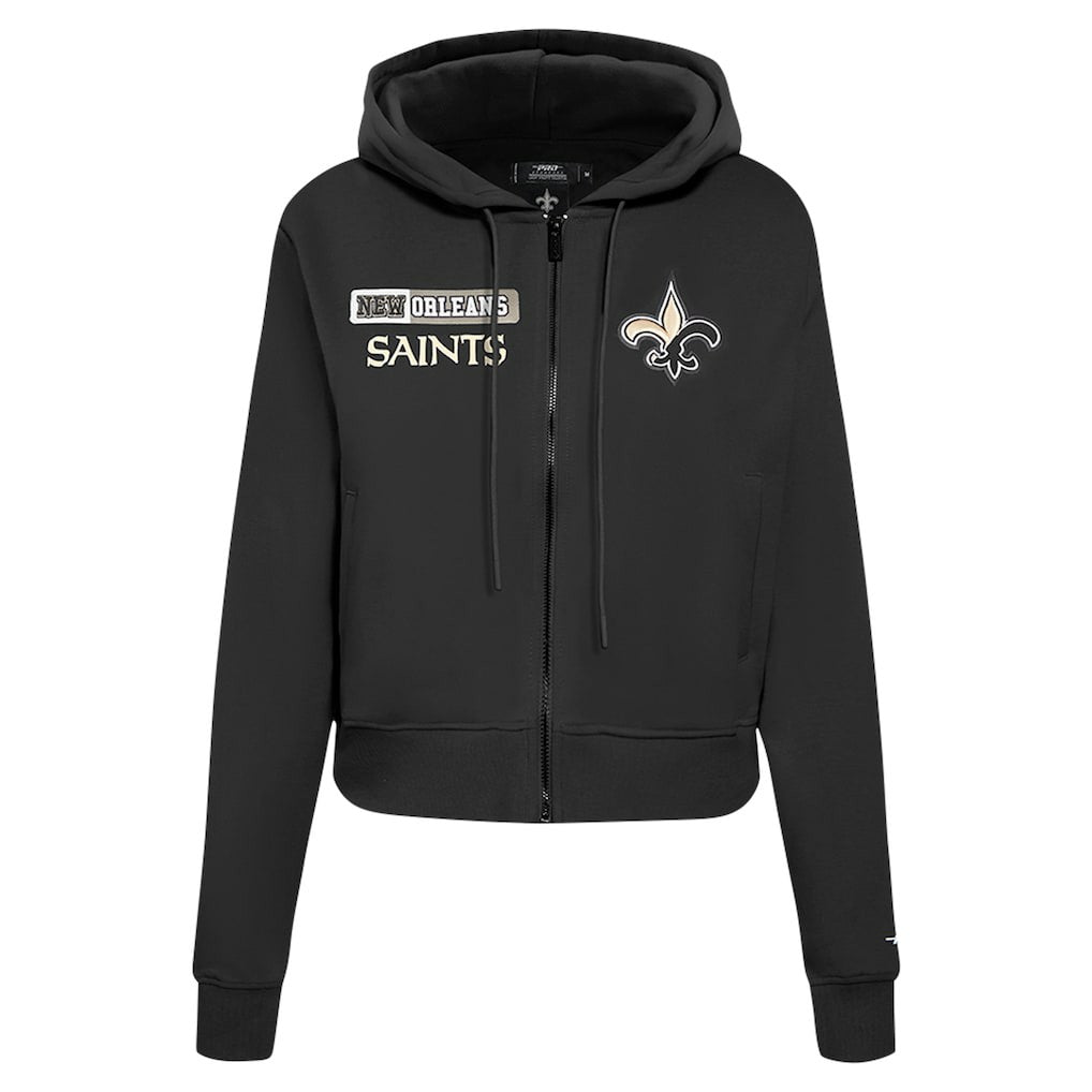 New Orleans Saints Pro Standard Women's Split Logo Full-Zip Hoodie | NFL Outlet