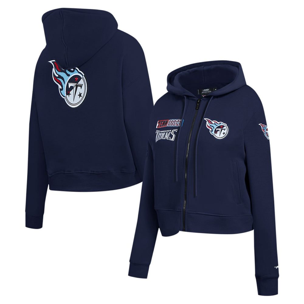 Tennessee Titans Pro Standard Women's Split Logo Full-Zip Hoodie | NFL Hot