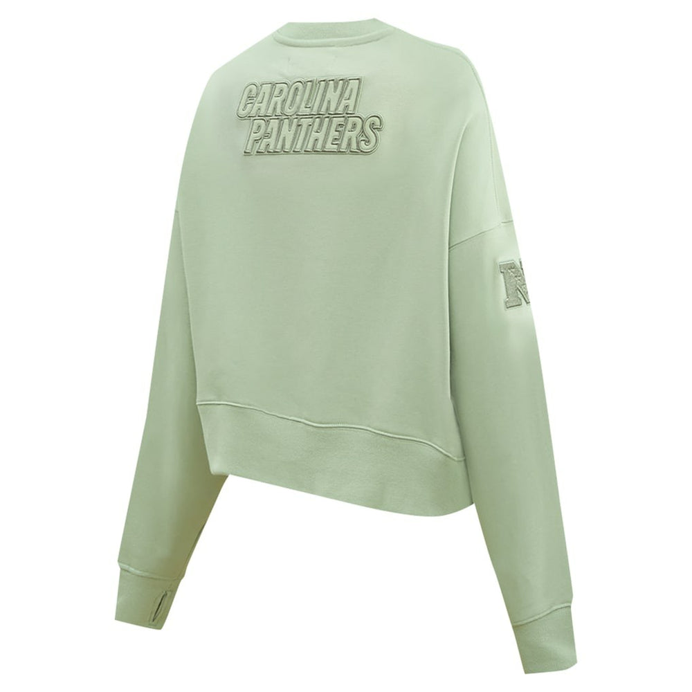 Carolina Panthers Pro Standard Women's Oversized Cropped Neutral Pullover Sweatshirt | NFL Online