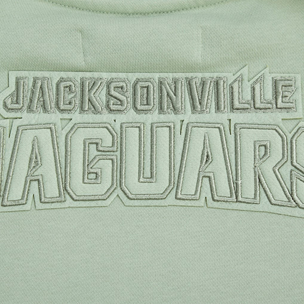 Jacksonville Jaguars Pro Standard Women's Oversized Cropped Neutral Pullover Sweatshirt | NFL On sale