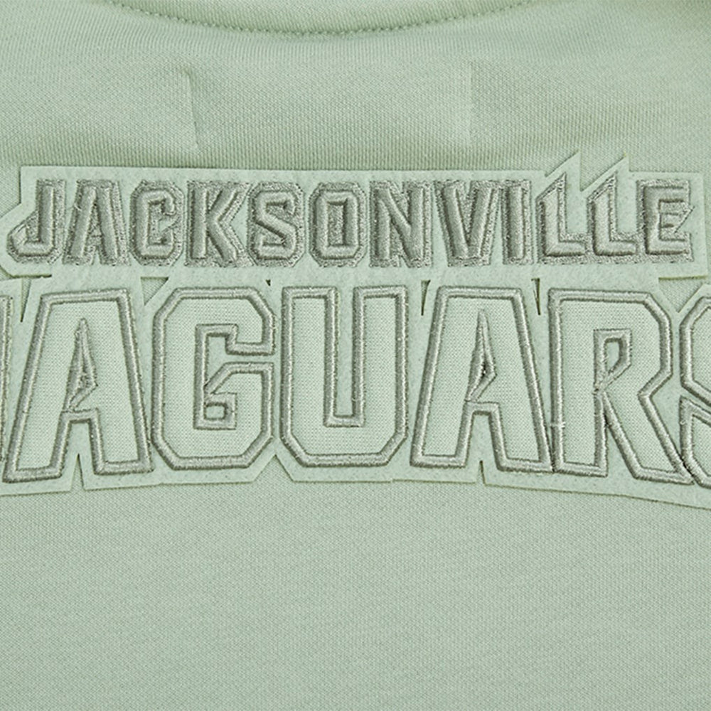Jacksonville Jaguars Pro Standard Women's Oversized Cropped Neutral Pullover Sweatshirt | NFL On sale