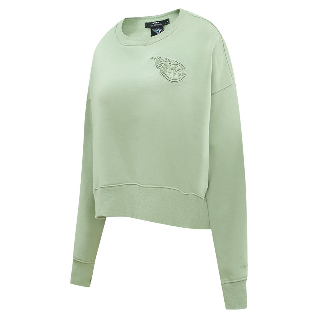 Tennessee Titans Pro Standard Women's Oversized Cropped Neutral Pullover Sweatshirt | NFL Near me