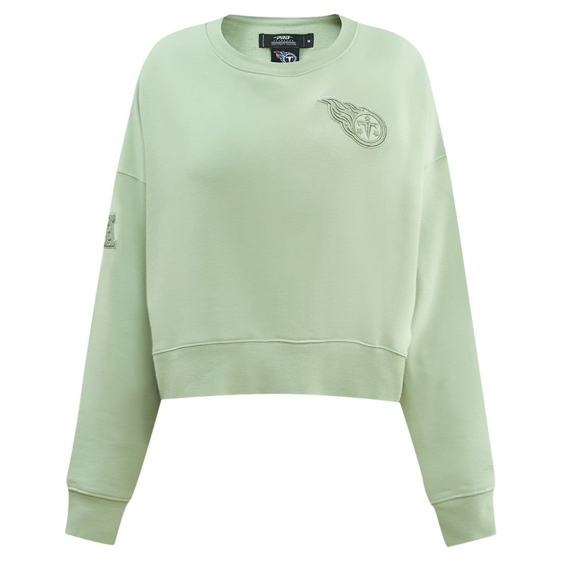 Tennessee Titans Pro Standard Women's Oversized Cropped Neutral Pullover Sweatshirt | NFL Near me