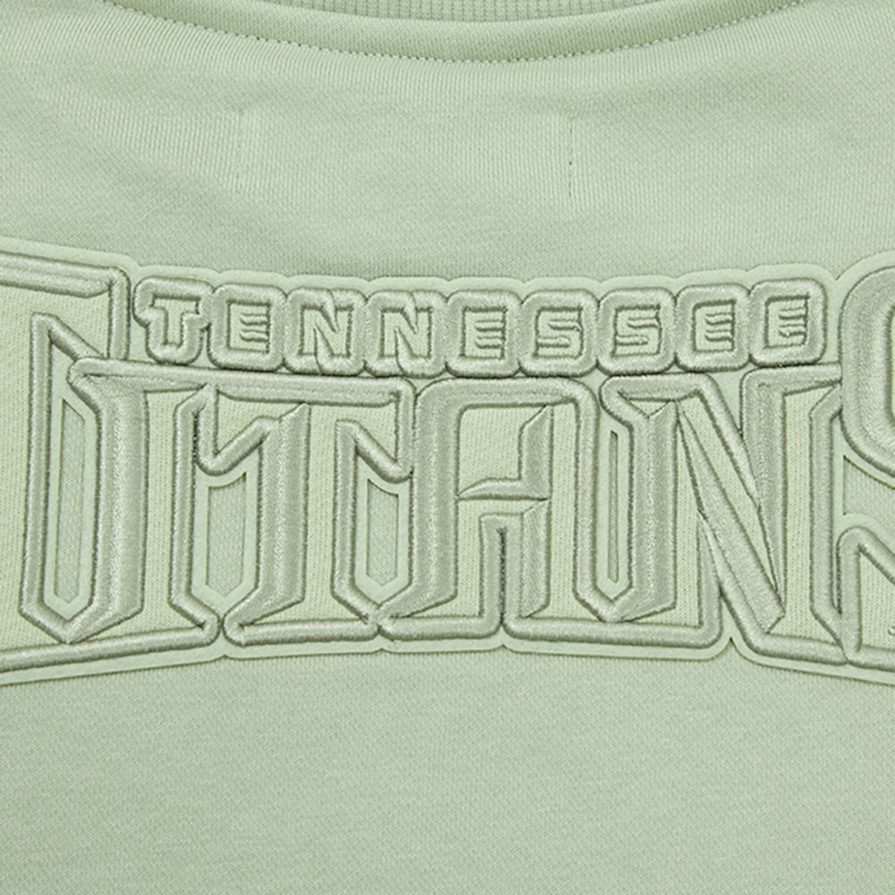 Tennessee Titans Pro Standard Women's Oversized Cropped Neutral Pullover Sweatshirt | NFL Near me