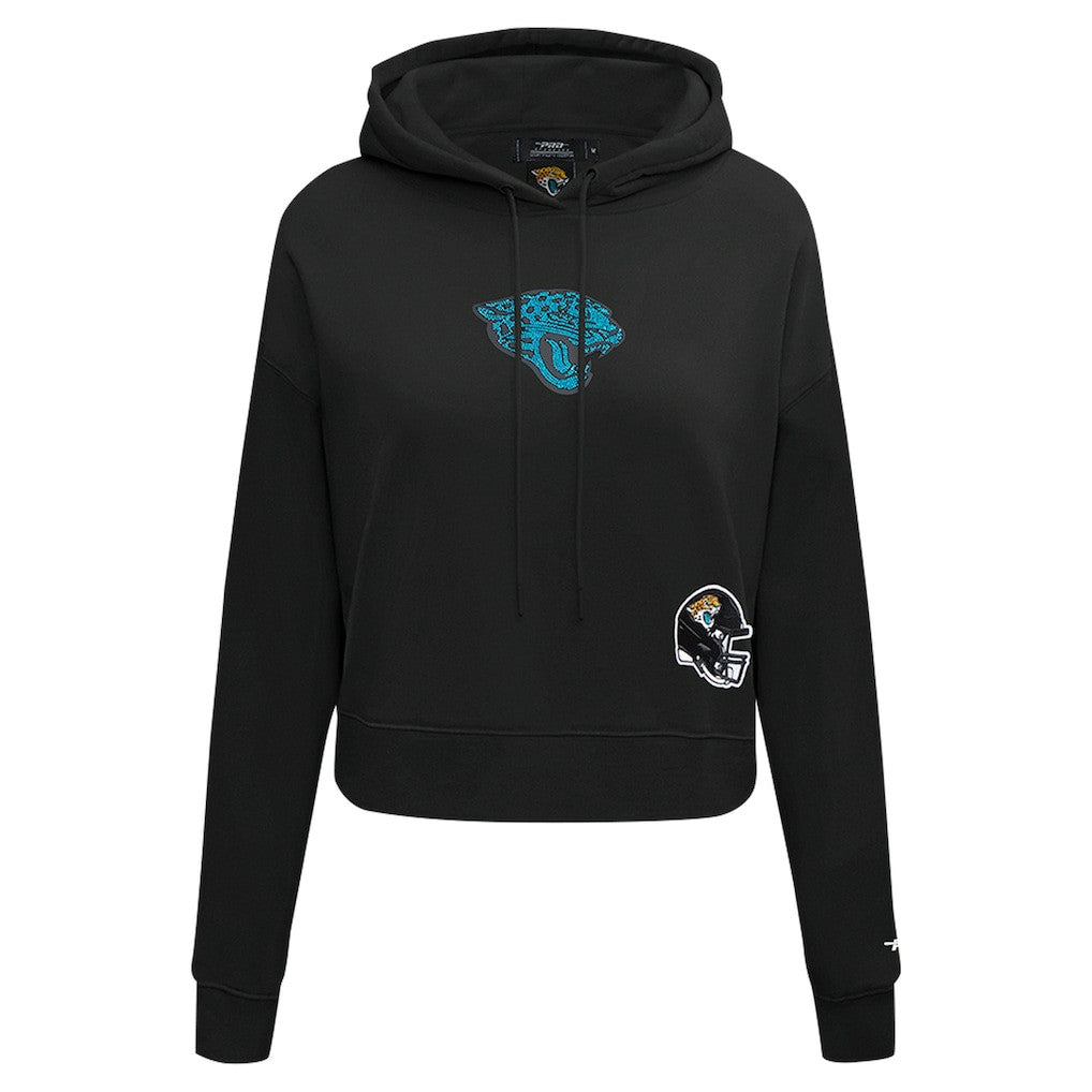 Jacksonville Jaguars Pro Standard Women's Jeweled Cropped Pullover Hoodie | NFL Discount
