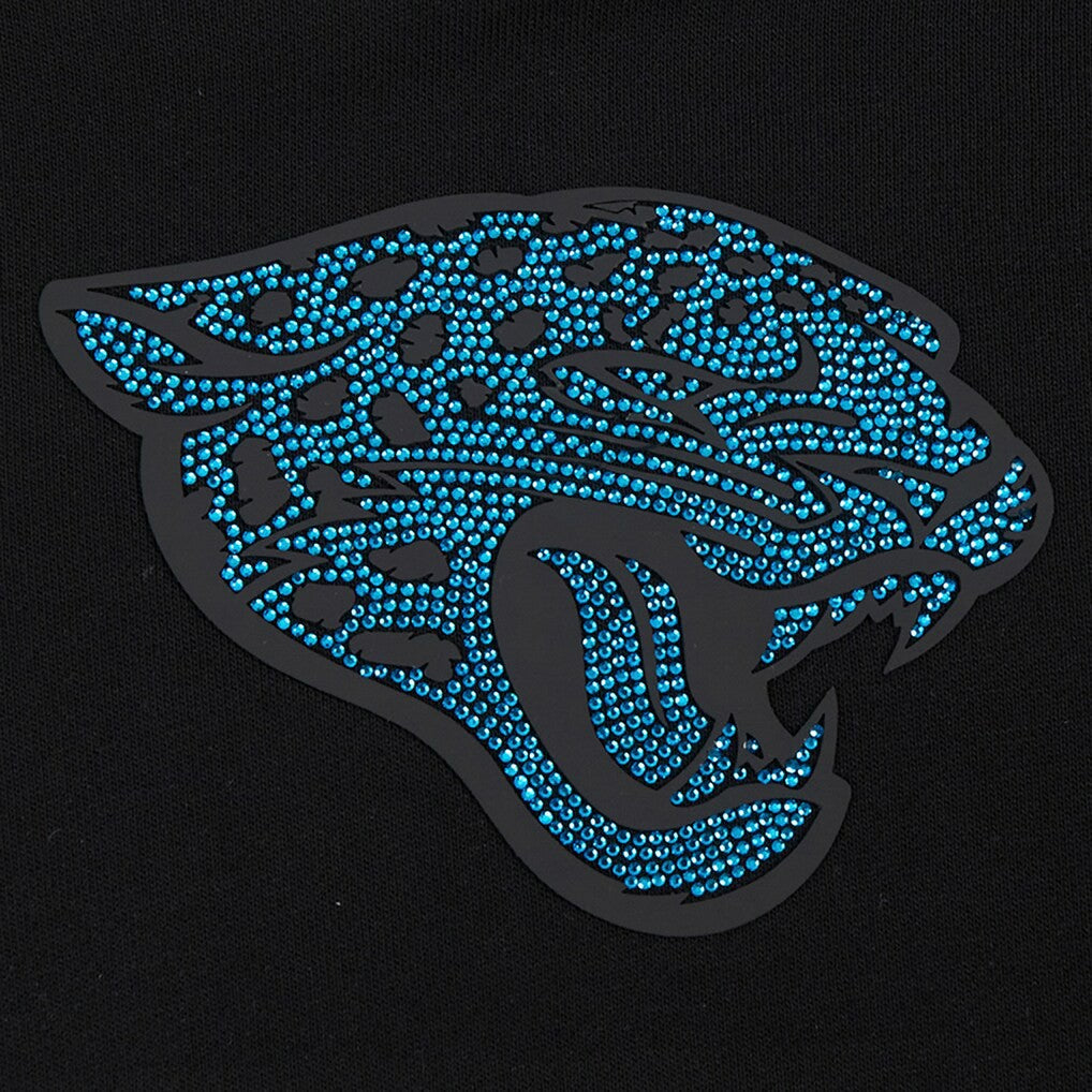 Jacksonville Jaguars Pro Standard Women's Jeweled Cropped Pullover Hoodie | NFL Discount