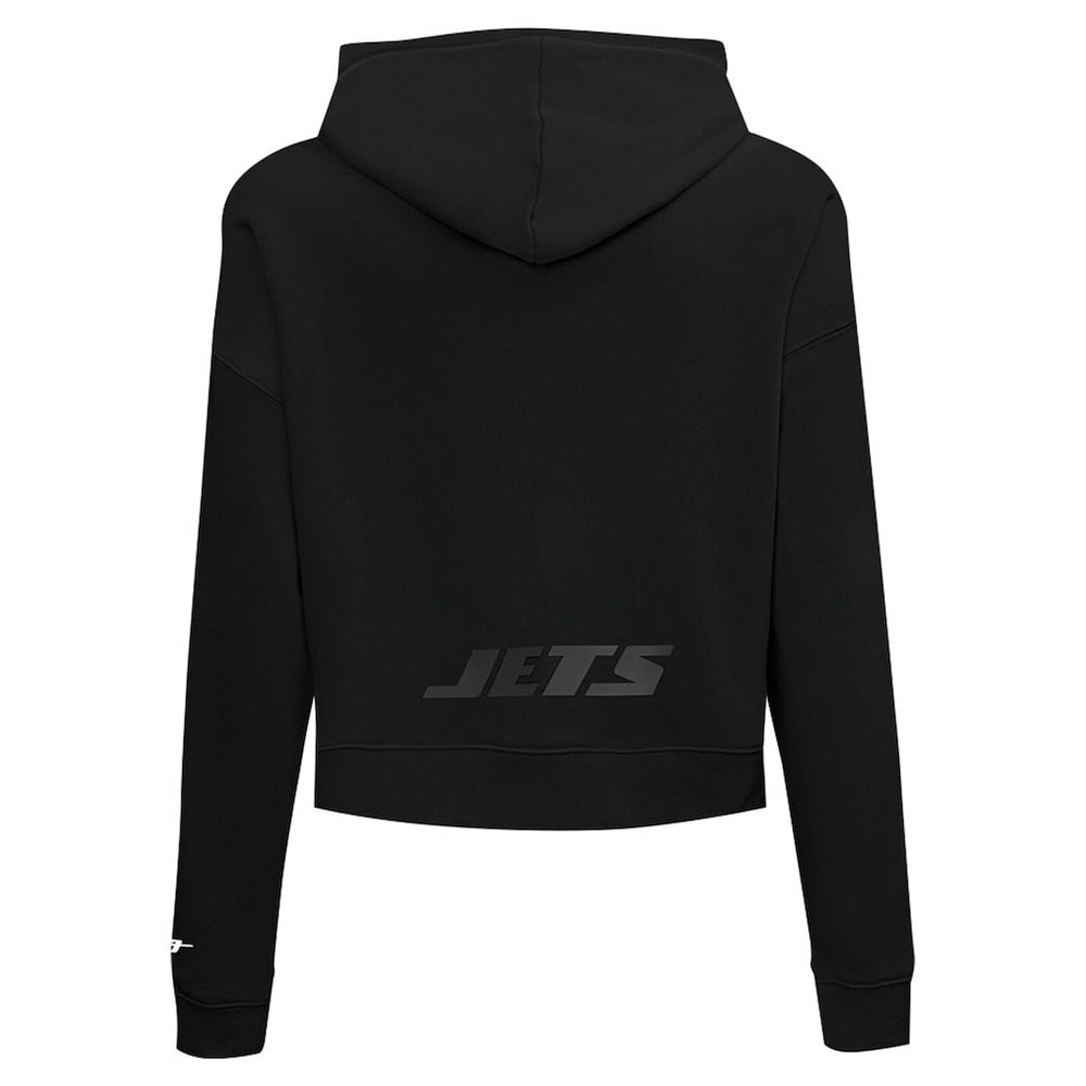 New York Jets Pro Standard Women's Jeweled Cropped Pullover Hoodie | NFL Discount