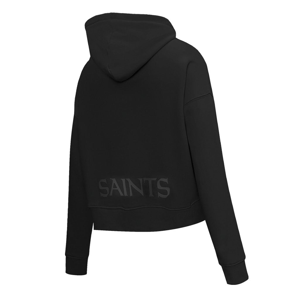 New Orleans Saints Pro Standard Women's Jeweled Cropped Pullover Hoodie | NFL Online