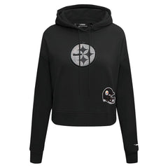 Pittsburgh Steelers Pro Standard Women's Jeweled Cropped Pullover Hoodie | NFL Online