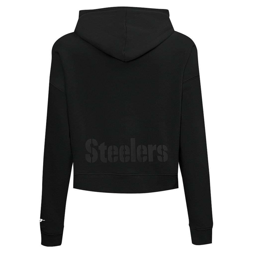 Pittsburgh Steelers Pro Standard Women's Jeweled Cropped Pullover Hoodie | NFL Online