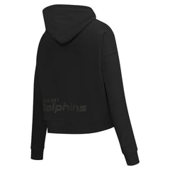 Miami Dolphins Pro Standard Women's Jeweled Cropped Pullover Hoodie | NFL New