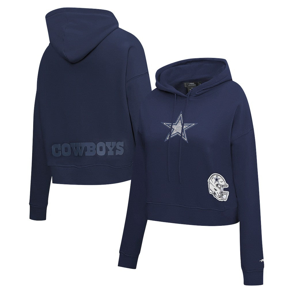 Dallas Cowboys Pro Standard Women's Jeweled Cropped Pullover Hoodie | NFL New
