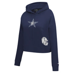 Dallas Cowboys Pro Standard Women's Jeweled Cropped Pullover Hoodie | NFL New