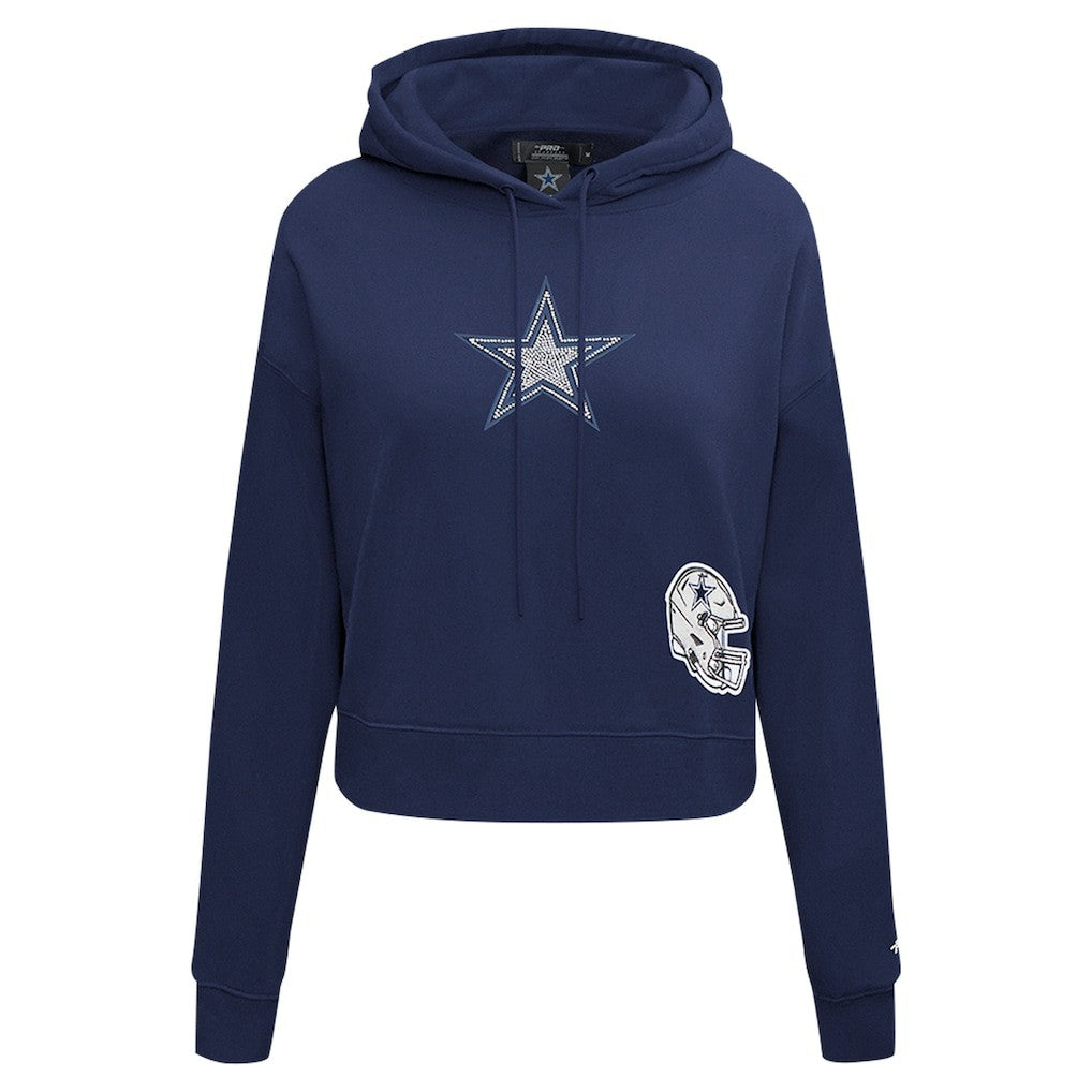 Dallas Cowboys Pro Standard Women's Jeweled Cropped Pullover Hoodie | NFL New