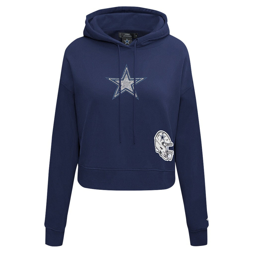 Dallas Cowboys Pro Standard Women's Jeweled Cropped Pullover Hoodie | NFL New