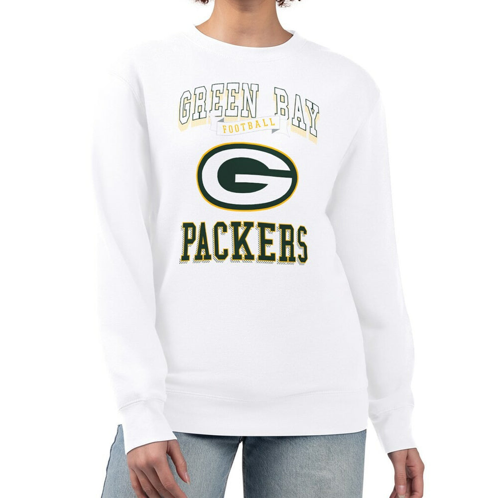 Green Bay Packers G-III 4Her by Carl Banks Women's Team Logo Graphic Tri-Blend Pullover Sweatshirt | NFL Outlet