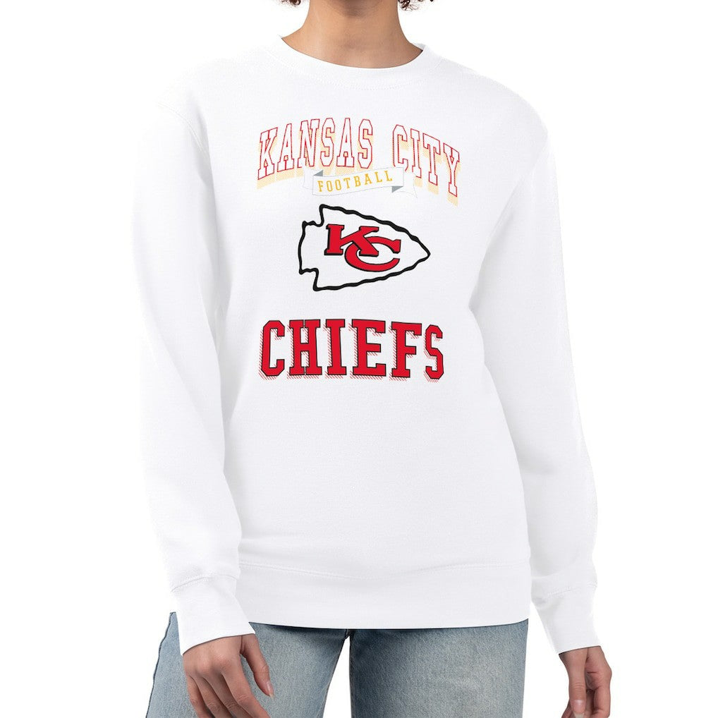 Kansas City Chiefs G-III 4Her by Carl Banks Women's Team Logo Graphic Tri-Blend Pullover Sweatshirt | NFL Sale