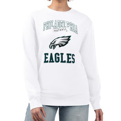 Philadelphia Eagles G-III 4Her by Carl Banks Women's Team Logo Graphic Tri-Blend Pullover Sweatshirt | NFL New