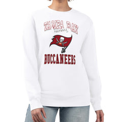 Tampa Bay Buccaneers G-III 4Her by Carl Banks Women's Team Logo Graphic Tri-Blend Pullover Sweatshirt | NFL Outlet