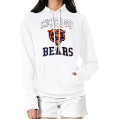 Chicago Bears G-III 4Her by Carl Banks Women's Team Logo Graphic Fleece Tri-Blend Pullover Hoodie | NFL Online