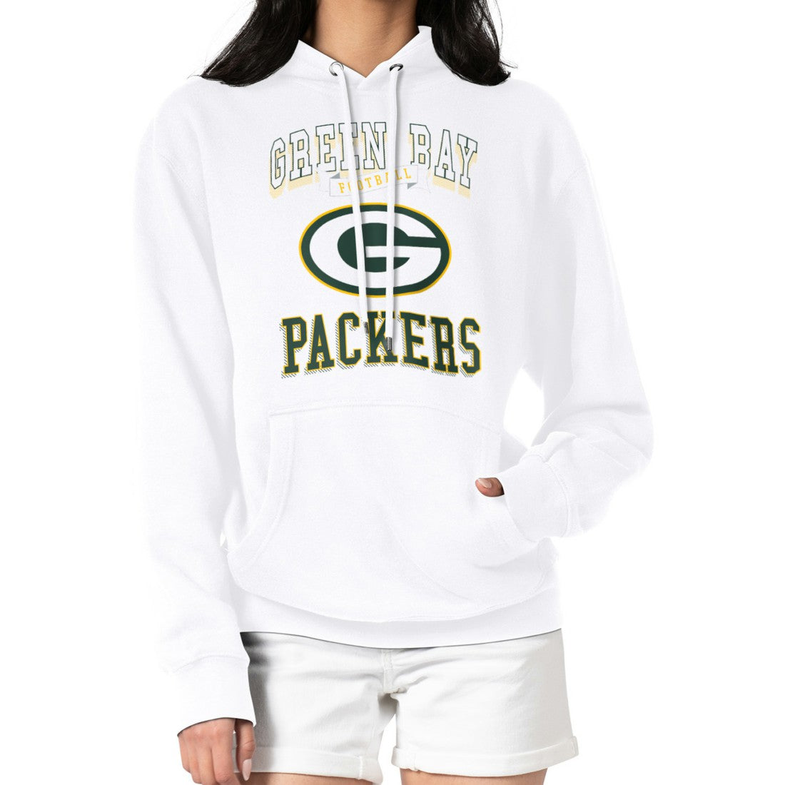 Green Bay Packers G-III 4Her by Carl Banks Women's Team Logo Graphic Fleece Tri-Blend Pullover Hoodie | NFL Online