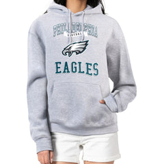 Philadelphia Eagles G-III 4Her by Carl Banks Women's Team Logo Graphic Fleece Tri-Blend Pullover Hoodie | NFL Online