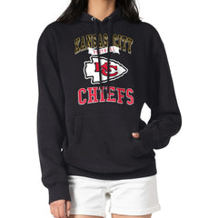 Kansas City Chiefs G-III 4Her by Carl Banks Women's Team Logo Graphic Fleece Tri-Blend Pullover Hoodie | NFL Discount