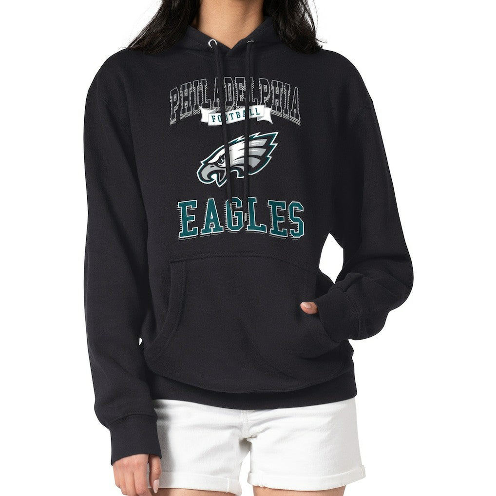 Philadelphia Eagles G-III 4Her by Carl Banks Women's Team Logo Graphic Fleece Tri-Blend Pullover Hoodie | NFL Near me