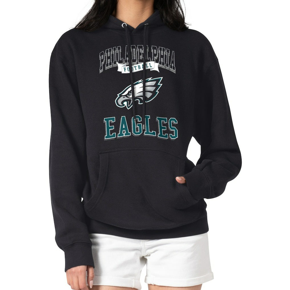 Philadelphia Eagles G-III 4Her by Carl Banks Women's Team Logo Graphic Fleece Tri-Blend Pullover Hoodie | NFL Near me