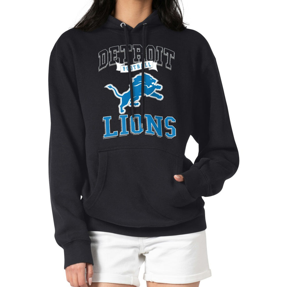 Detroit Lions G-III 4Her by Carl Banks Women's Team Logo Graphic Fleece Tri-Blend Pullover Hoodie | NFL On sale