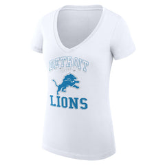 Detroit Lions G-III 4Her by Carl Banks Women's Super-Slim Fit Lightweight Team Logo Graphic V-Neck T-Shirt | NFL Near me