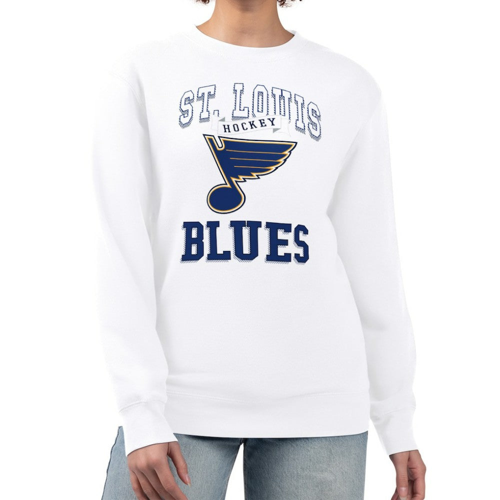 St. Louis Blues G-III 4Her by Carl Banks Women's Team Logo Tri-Blend Fleece Pullover Sweatshirt -  NHL Sweatshirts