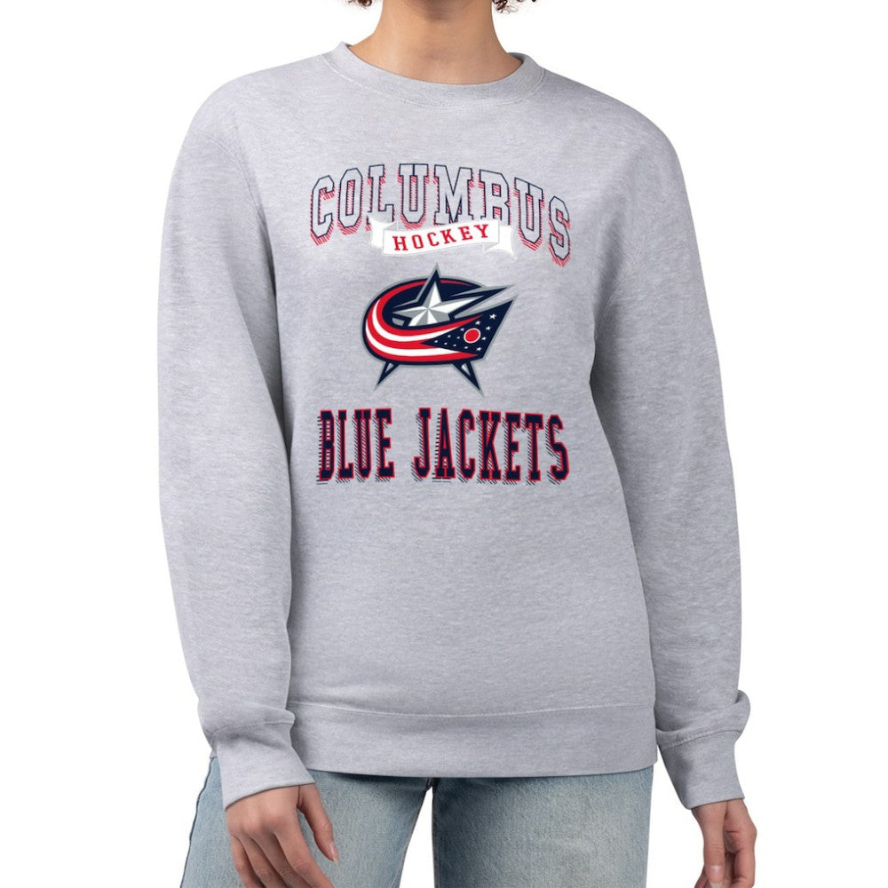 Columbus Blue Jackets G-III 4Her by Carl Banks Women's Team Logo Tri-Blend Fleece Pullover Sweatshirt -  NHL Sweatshirts