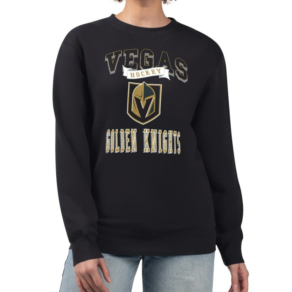 Vegas Golden Knights G-III 4Her by Carl Banks Women's Team Logo Tri-Blend Fleece Pullover Sweatshirt -  NHL Sweatshirts