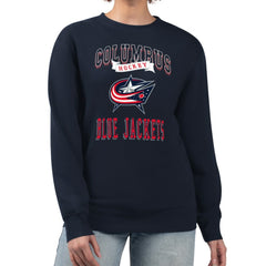 Columbus Blue Jackets G-III 4Her by Carl Banks Women's Team Logo Tri-Blend Fleece Pullover Sweatshirt -  NHL Sweatshirts
