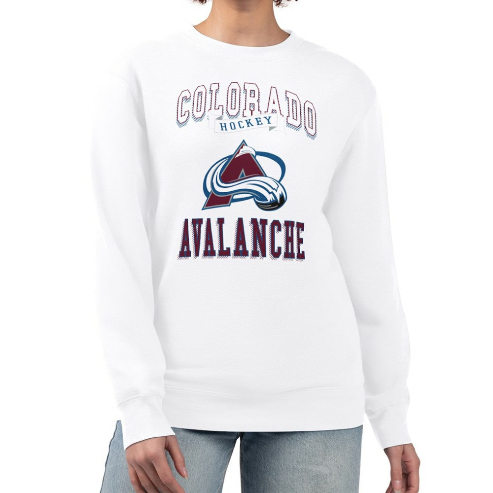 Colorado Avalanche G-III 4Her by Carl Banks Women's Team Logo Tri-Blend Fleece Pullover Sweatshirt -  NHL Sweatshirts