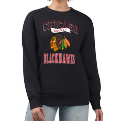 Chicago Blackhawks G-III 4Her by Carl Banks Women's Team Logo Tri-Blend Fleece Pullover Sweatshirt -  NHL Sweatshirts